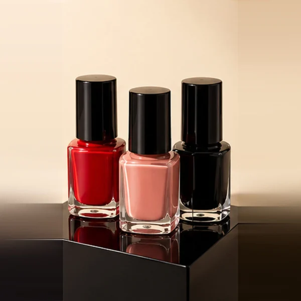 Nail Colour Trio (red, nude, black)